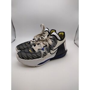 Nike LeBron Witness 6 Kids Basketball Shoes White Black Yellow Size 6Y